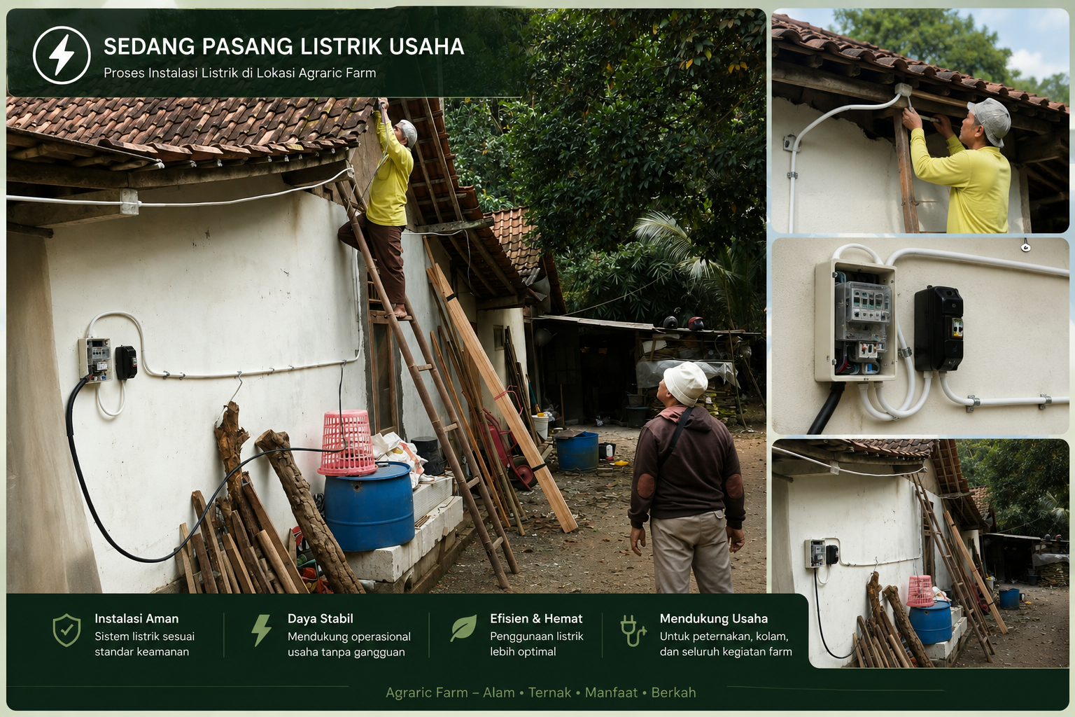 Installasi Meteran listrik Usaha